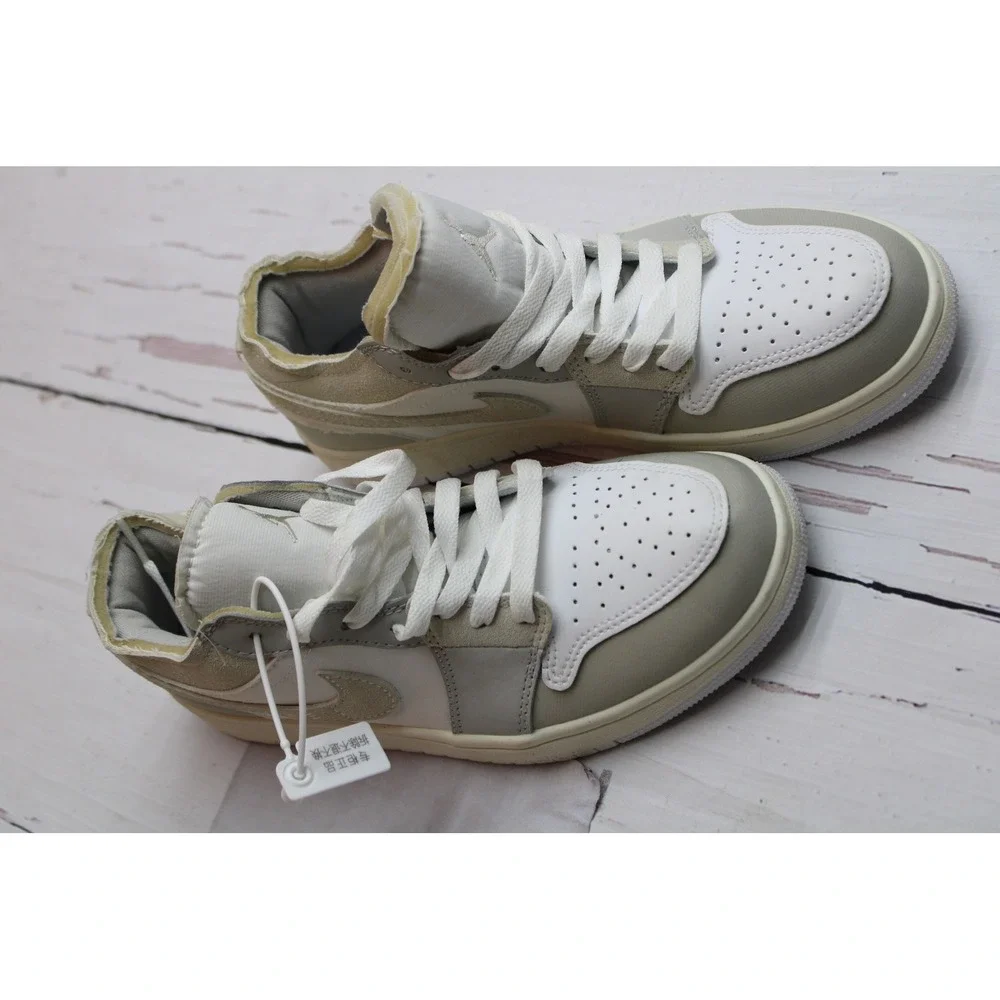 Jordan 1 Low SE Craft Tech Grey Suede Sneakers White 7 Neutral